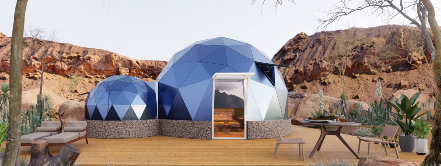 衡南县球形智能光伏玻璃星空房